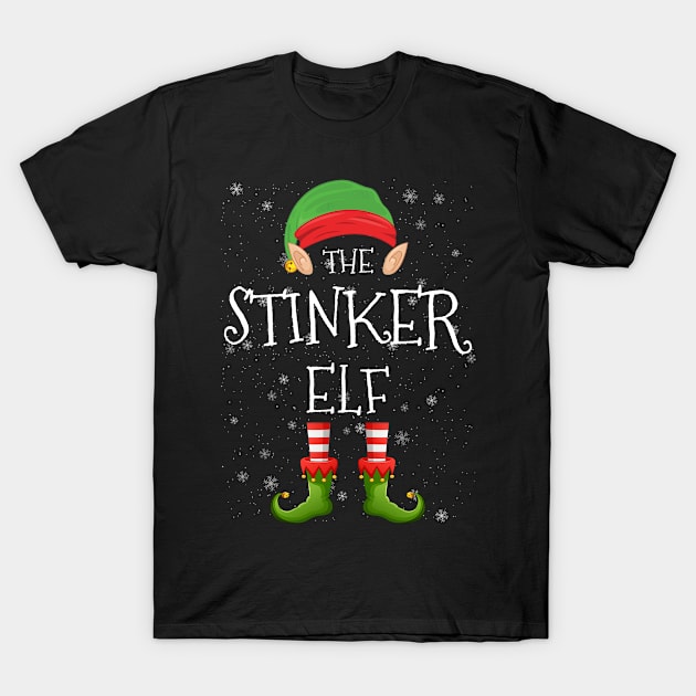 Stinker Elf Family Matching Christmas Group Funny Pajama Xmas T-Shirt by heart teeshirt